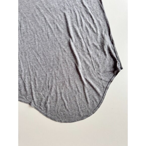 HELMUT HELMUT LANG Grey Modal Jersey Scoop Neck Scoop Hem T-Shirt, Size S - Picture 7 of 11